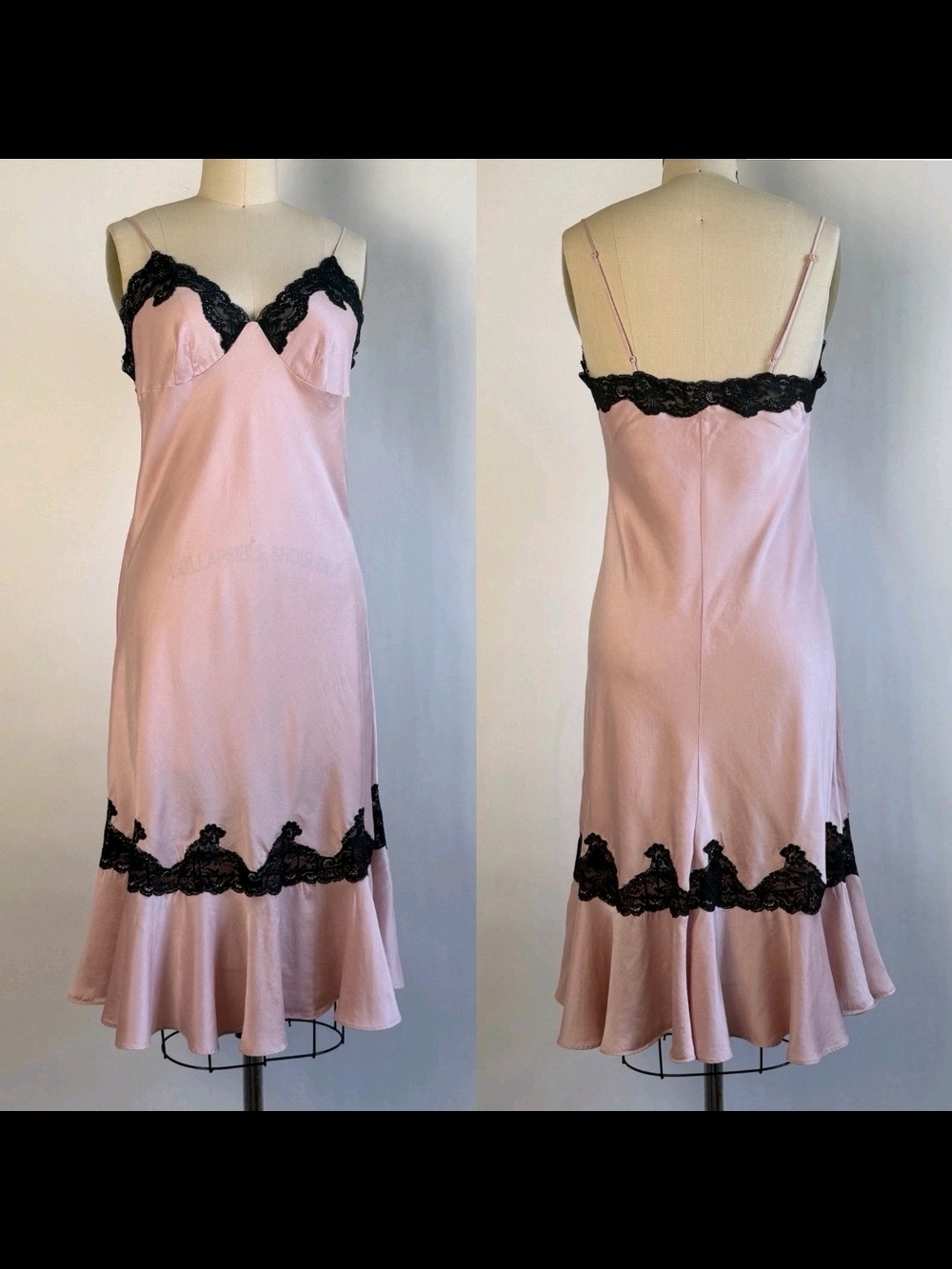 VTG Y2K Victoria's Secret Silk Slip Dress (2002) - Picture 2 of 14
